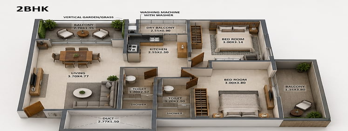 2 BHK Flat